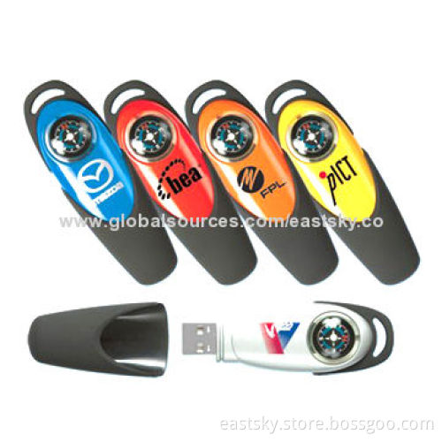 Compass Shape USB Drive with Compass Built-in Design, Supports Plug-and-play Function, USB2.0New